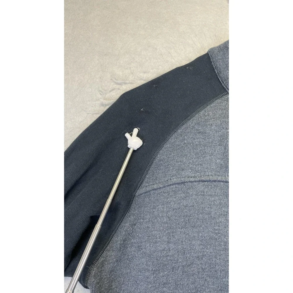 Columbia Sweater‎ Mens XL Gray Black Half Zip Vertex Chest Pocket Raglan Outdoor